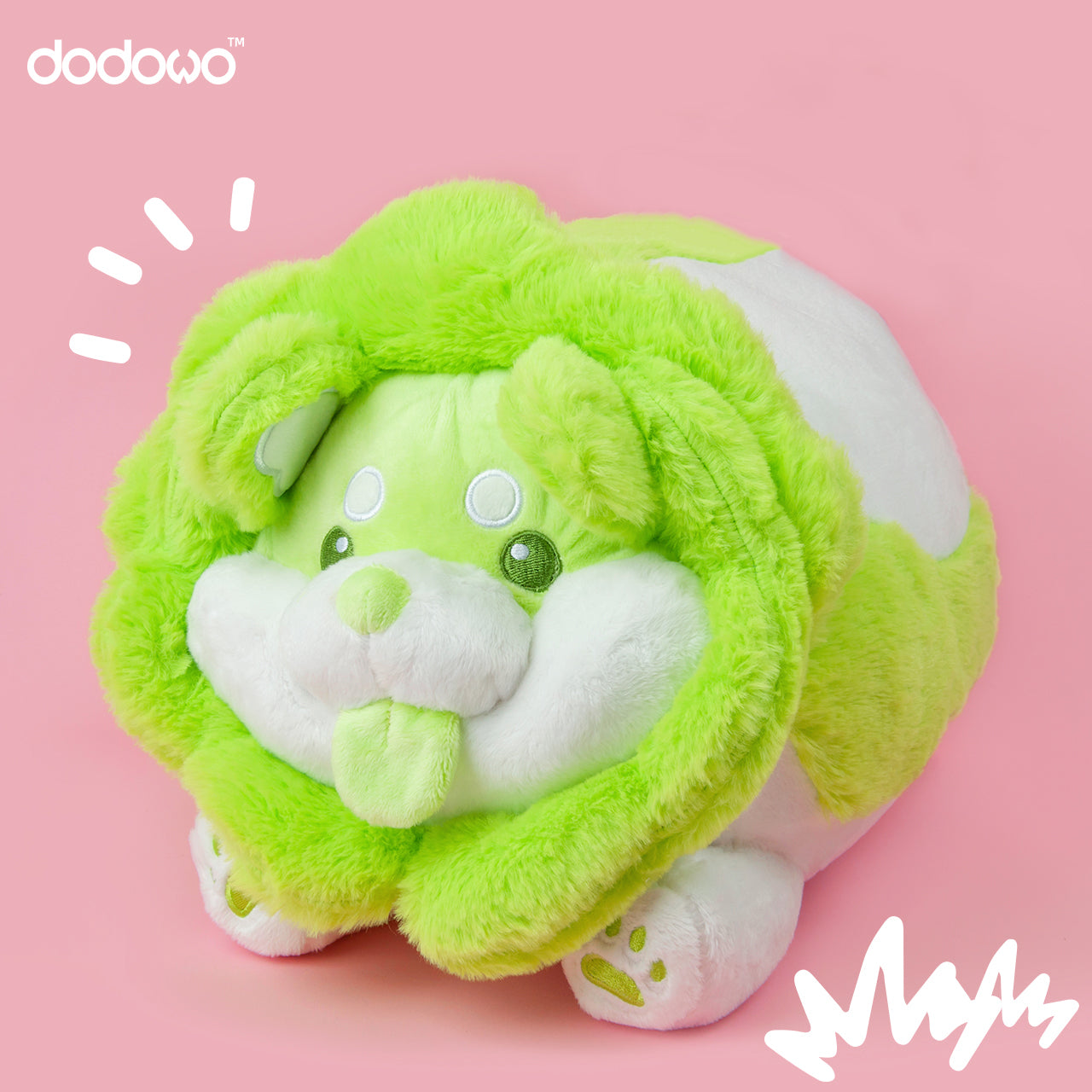 DODOWO Cabbage Dog Plush