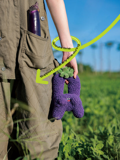 LOGALOGA Eggplant  (Mobile Phone Holder) Plush