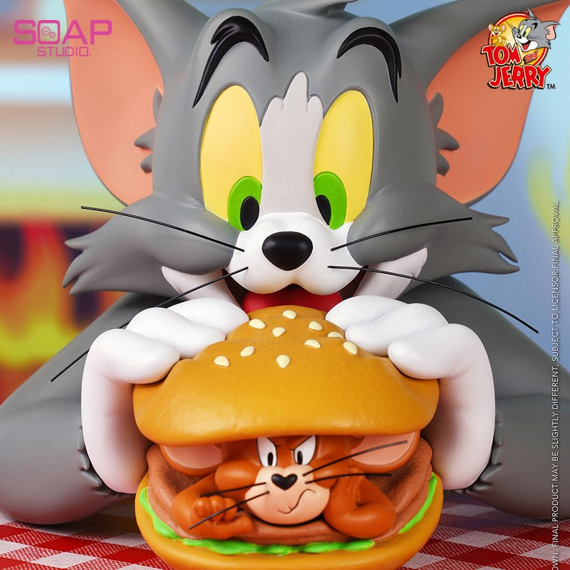 Tom and Jerry Burger Vinyl Bust