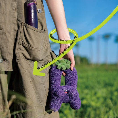 LOGALOGA Eggplant  (Mobile Phone Holder) Plush