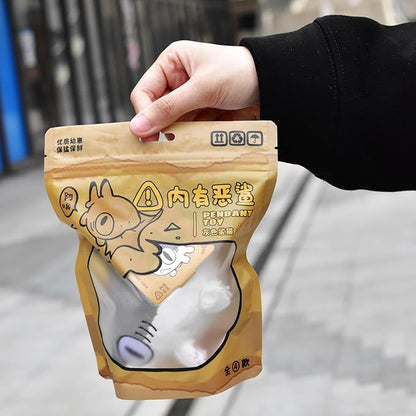 Sharkitty Plush Keychain - Grey Shark