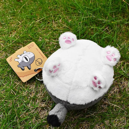 Sharkitty Plush Keychain - Grey Shark