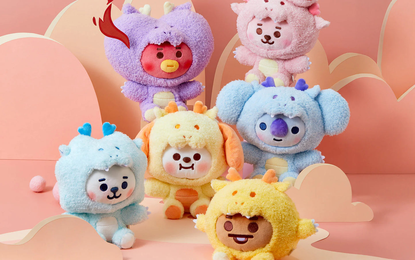 BT21 SHOOKY BABY DOLL KEYRING DRAGON EDITION