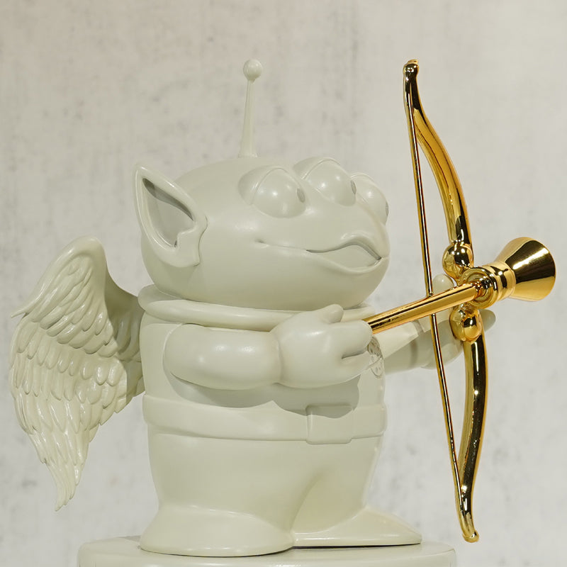 Mischievous Angel Aliens Statue