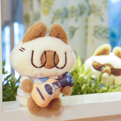 Azukisan Siamese Cat - Good Morning Dou Ni Classmate Series Plush Keychain Blind Box