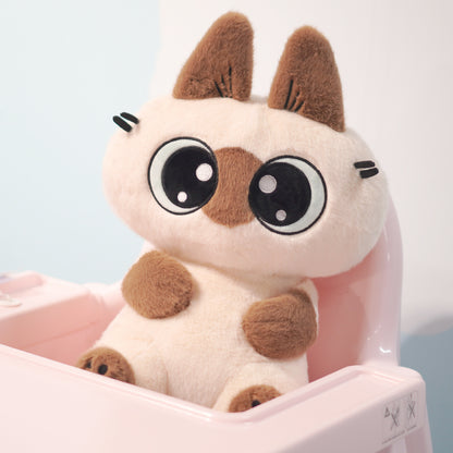 Azukisan Siamese Cat - 35cm Plush Doll Series Hugging Dou