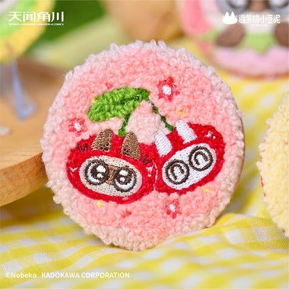 Azukisan Siamese Cat - Fruity Series Plush Embroidered Badge Blind Box