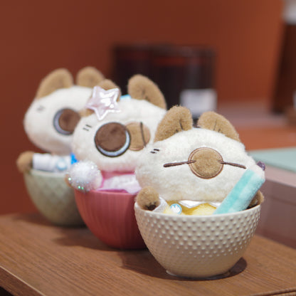 Azukisan Siamese Cat - Good Morning Dou Ni Classmate Series Plush Keychain Blind Box