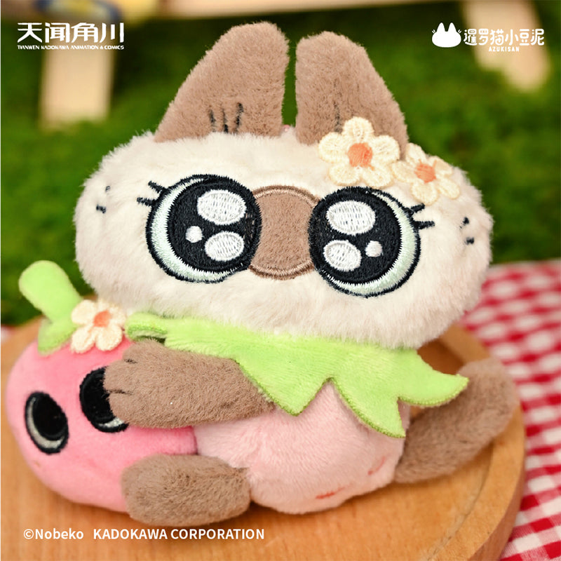 Azukisan Siamese Cat - Fruity Series Plush Fridge Magnet Keychain Blind Box