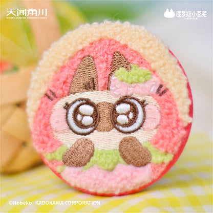 Azukisan Siamese Cat - Fruity Series Plush Embroidered Badge Blind Box