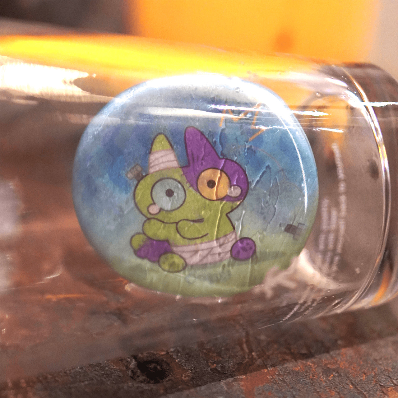 Azukisan Siamese Cat - Dou's Magic Isn't Very Effective Series Lenticular Badge Blind Box