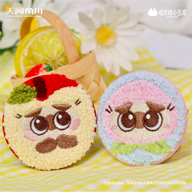 Azukisan Siamese Cat - Fruity Series Plush Embroidered Badge Blind Box