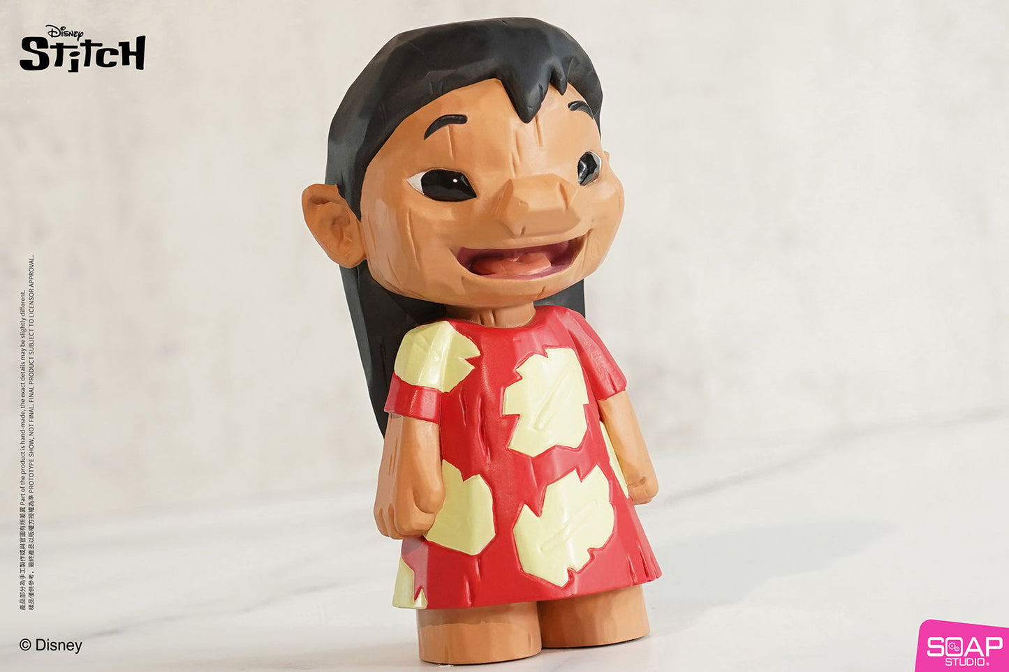 Stitch and Lilo Faux Wood Totem Carving Statue