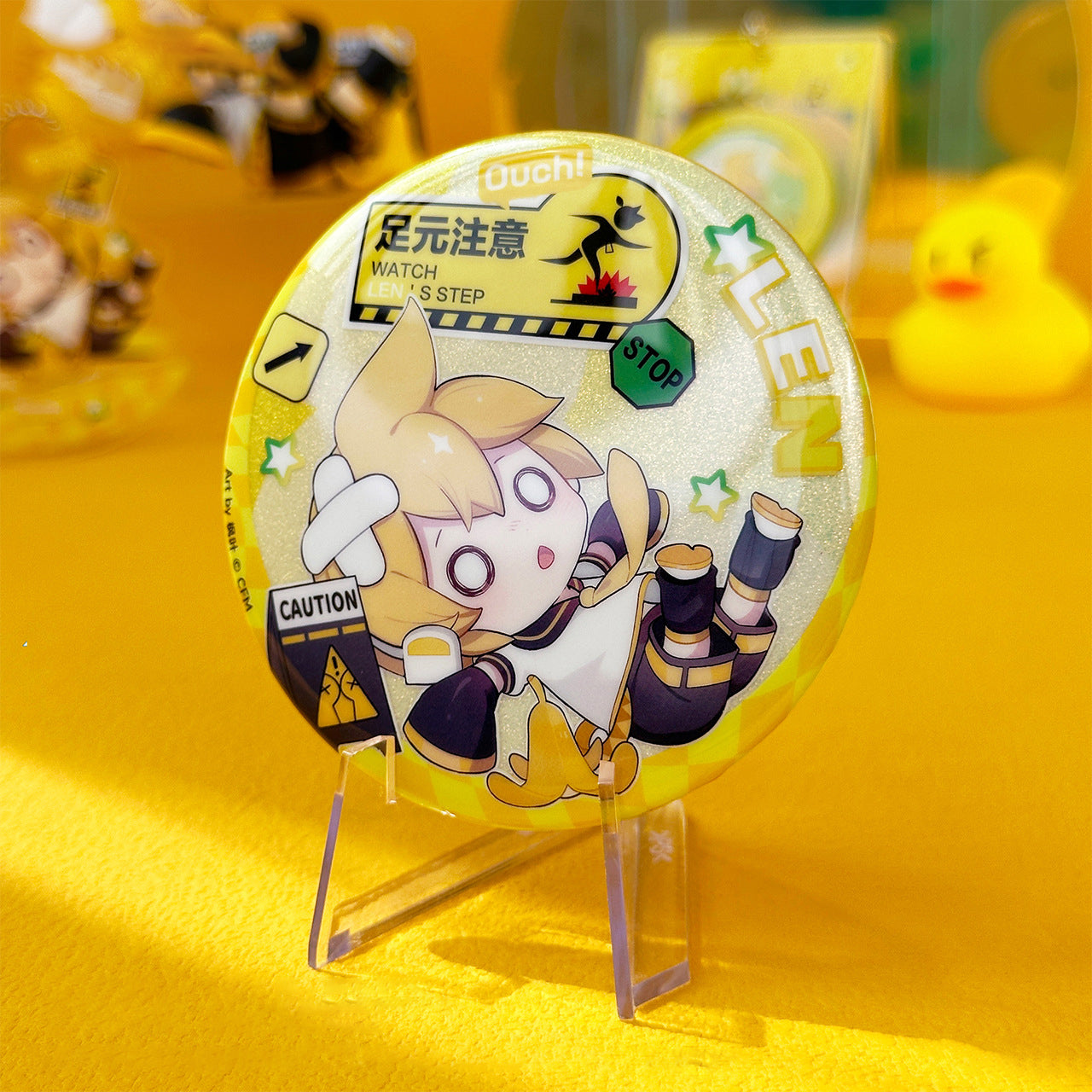 The fallen Hatsune Miku double-flash badge