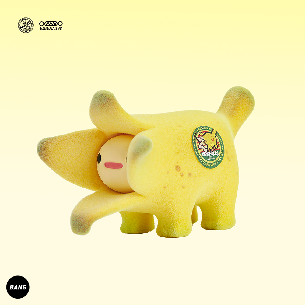 OFFART X  Kamanwilliam Mini Bananers Dog Flocked Edition