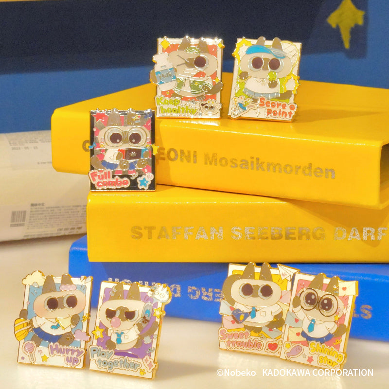KADOKAWA Siamese Cat Metal badge Pins & Badges Blind Box
