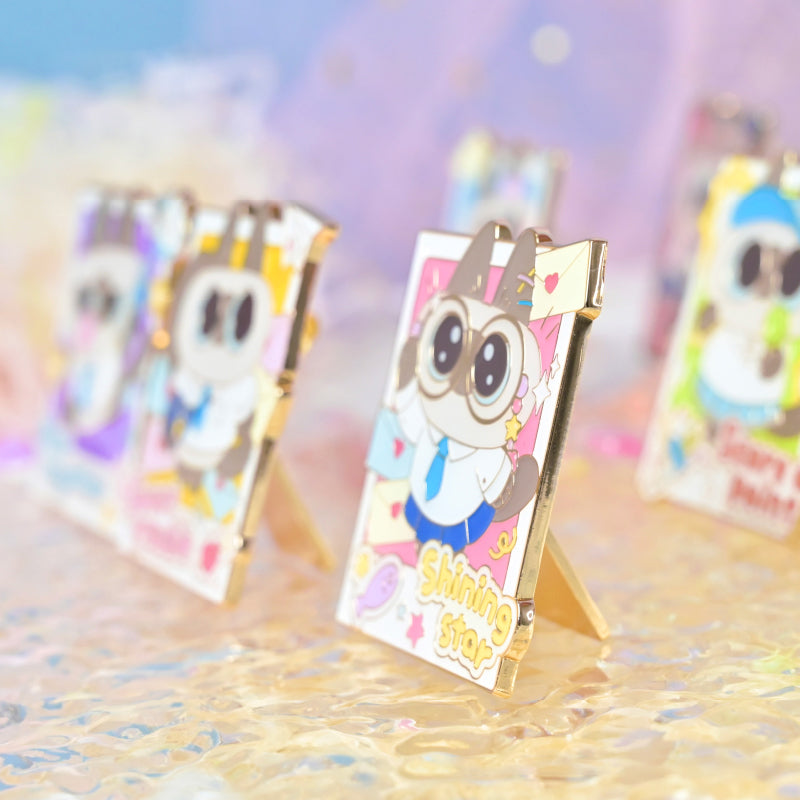KADOKAWA Siamese Cat Metal badge Pins & Badges Blind Box