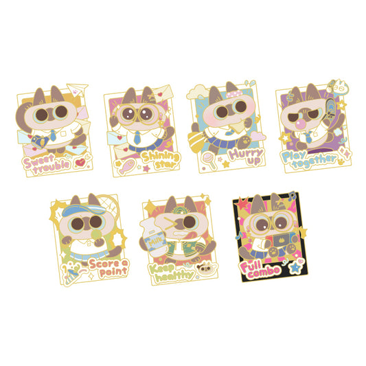 KADOKAWA Siamese Cat Metal badge Pins & Badges Blind Box