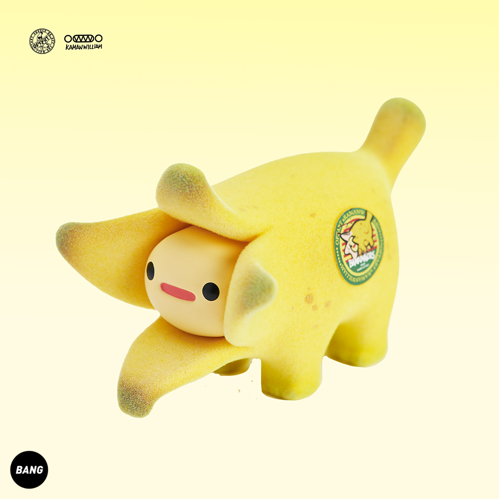 OFFART X  Kamanwilliam Mini Bananers Dog Flocked Edition