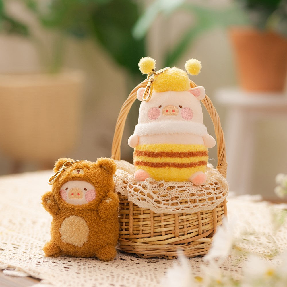 Lulu The Piggy Farm Series: Plushie Bear Keychain