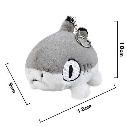 Sharkitty Plush Keychain - Grey Shark
