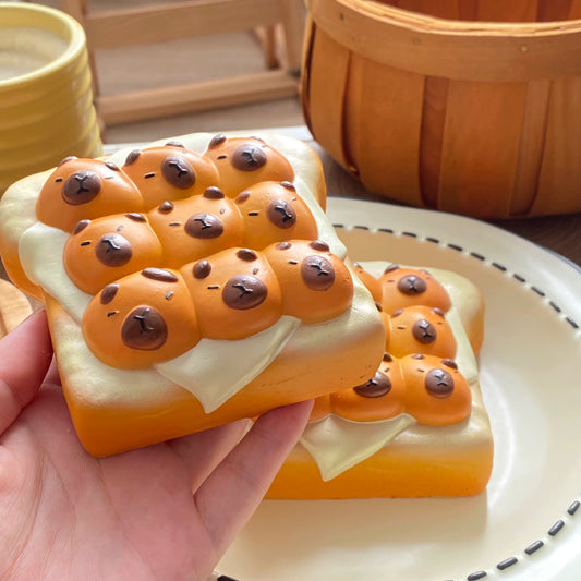 Capybara Toast Squishy Toy
