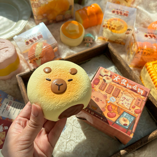 Capybara  Red Bean Cake Squishy Toy