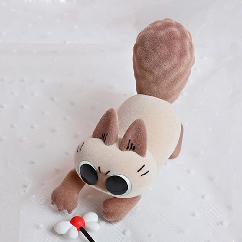 【MYSTERY BOX】- Siamese Cat small bean paste blind box hand-made plush cute day card usually officially authorized by cats around