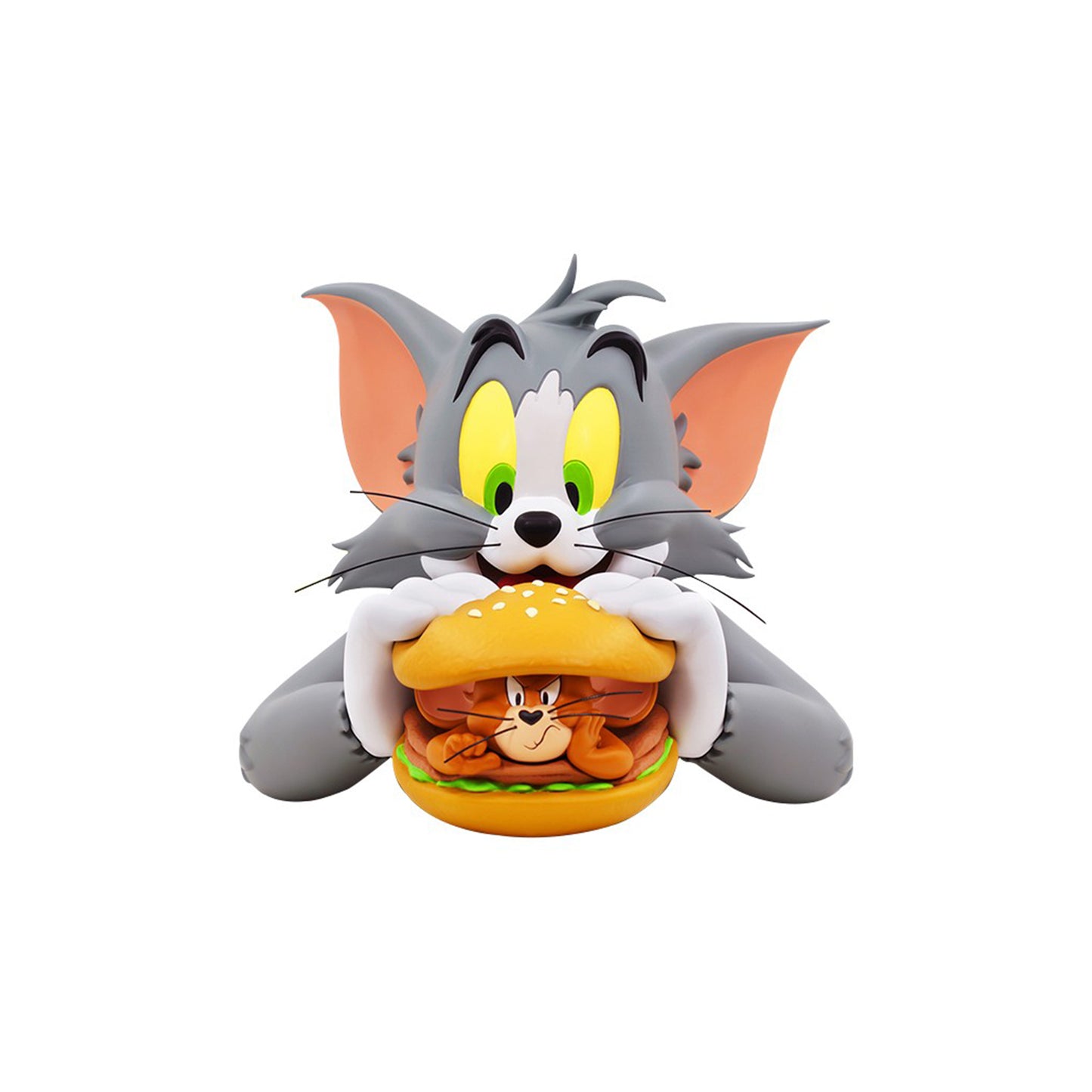 Tom and Jerry Burger Vinyl Bust