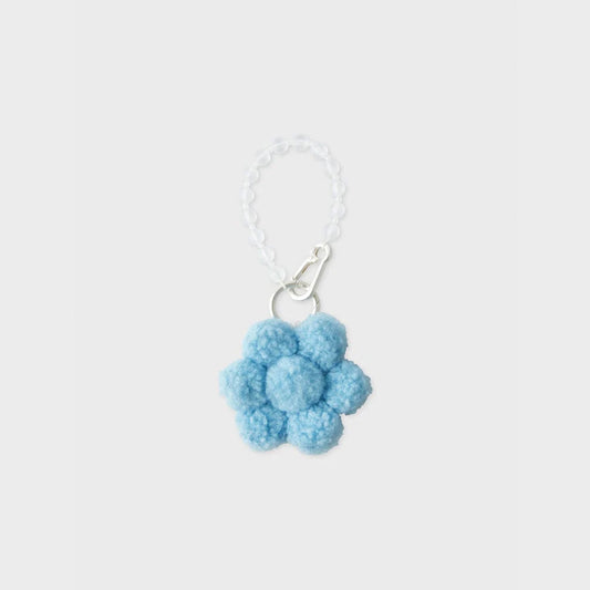 COLLER FUZZY FLOWER KEYRING