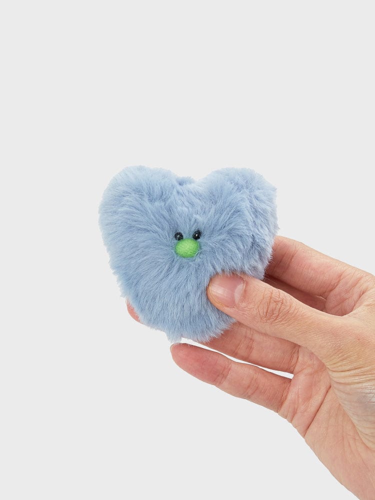 COLLER HEART SHAPED FURRY PLUSH STICON