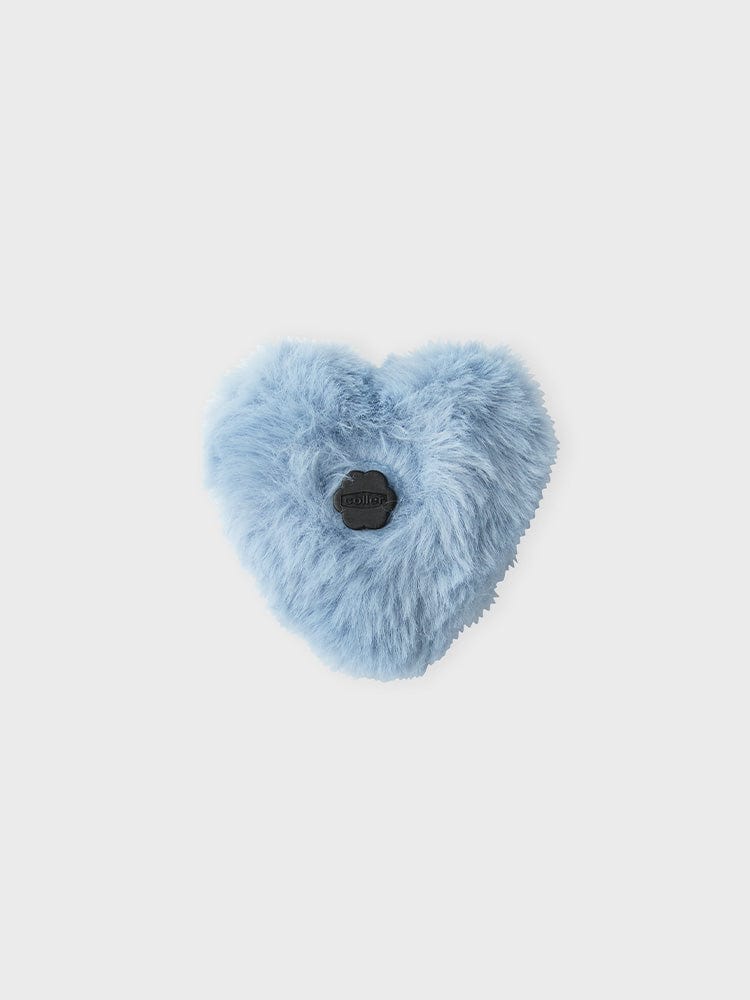 COLLER HEART SHAPED FURRY PLUSH STICON