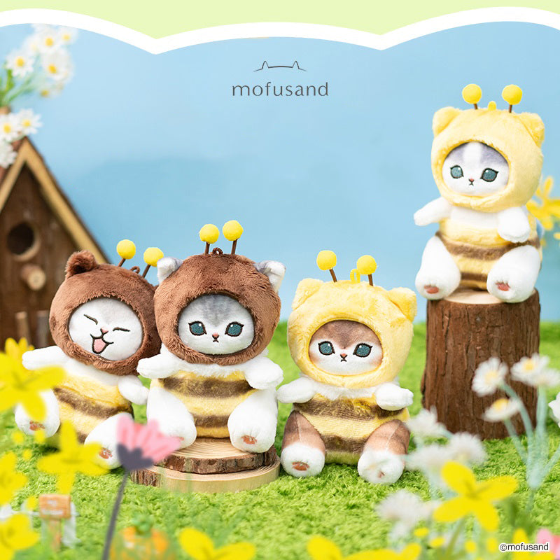 Mofusand Bee series plush keychain