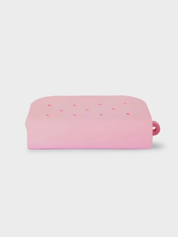 COLLER SILICON POUCH PINK (S)